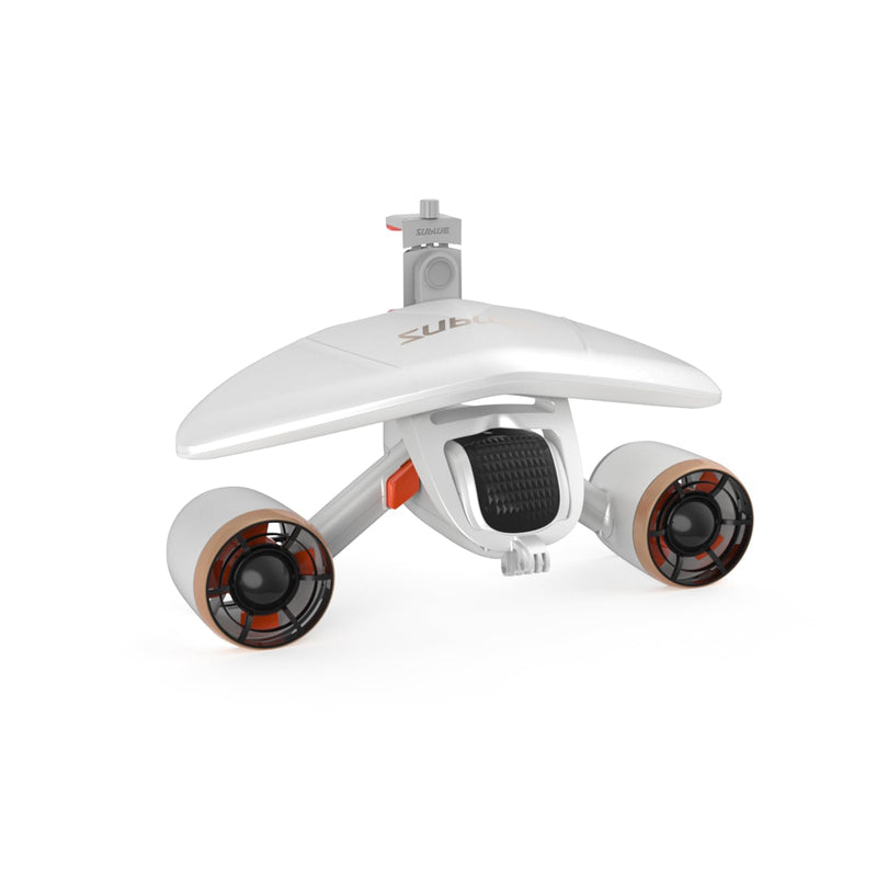 Sublue WhiteShark Mix Pro Patinete Subacuático con Motores Duales, Soporte de Cámara, para Niños y Adultos, Blanco