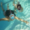 Jwintee Máscara de Snorkel de Cara Completa, Visión Panorámica 180°, con Respiración Segura, para Niños y Jóvenes