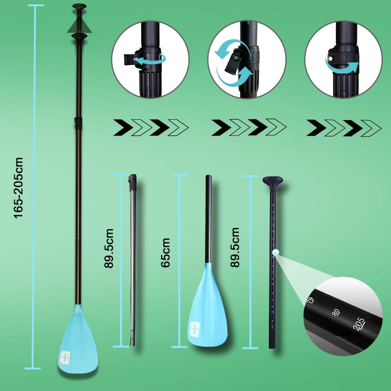 DURAERO Tabla de Paddle Surf Hinchable (SUP), con Soporte para Cámara, Kit Completo, 330x76x15 cm, hasta 150 kg