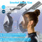 AOOSA Máscara Snorkel Cara Completa 180°, Tubo Seco, Antivaho, Soporte de Cámara, Negra S/M