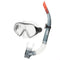 AKTIVE Aqua Sport Gafas de Buceo con Tubo Flexible para Adultos, Lentes de Cristal Templado, Sello de Silicona, Libre de Látex, Fácil Ajuste, Modelo 54249