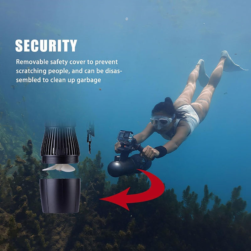 Patinete Subacuático Eléctrico 500W, 10 Velocidades, para Buceo y Surf, hasta 40 m de Profundidad