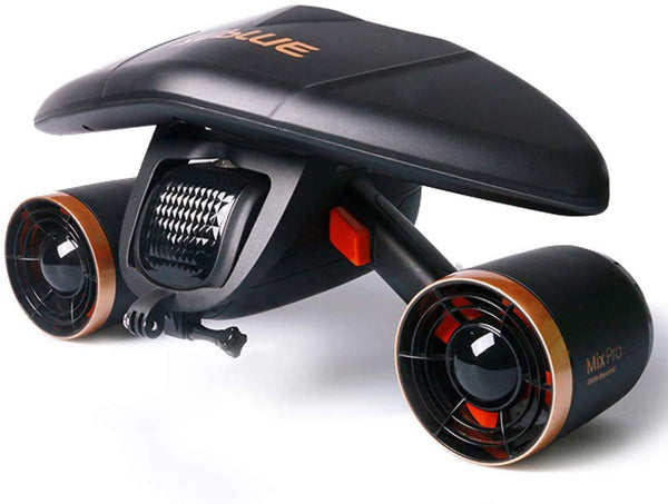 sublue WhiteShark Mix Pro Patinete Subacuático con Motores Duales, Soporte de Cámara, para Niños y Adultos, Negro