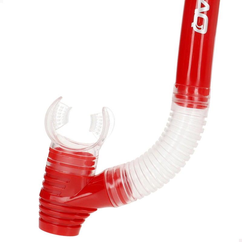 AKTIVE Aqua Sport Gafas de Buceo con Tubo Flexible para Adultos, Lentes de Cristal Templado, Sello de Silicona, Libre de Látex, Fácil Ajuste, Modelo 54249