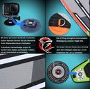 Tabla de Paddle Surf Hinchable (SUP), con Asiento Kayak y Doble Remo Ajustable, 330x76x15 cm, hasta 150 kg, Roja