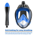 Jwintee Máscara de Snorkel de Cara Completa, Visión Panorámica 180°, con Respiración Segura, para Niños y Jóvenes