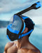 Lamker Máscara Snorkel Cara Completa Plegable, 180° Panorámica, con Soporte de Cámara y Antivaho