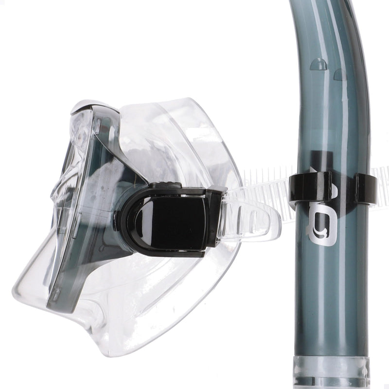 AKTIVE Aqua Sport Gafas de Buceo con Tubo Flexible para Adultos, Lentes de Cristal Templado, Sello de Silicona, Libre de Látex, Fácil Ajuste, Modelo 54249