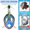 Jwintee Máscara de Snorkel de Cara Completa, Visión Panorámica 180°, con Respiración Segura, para Niños y Jóvenes