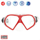 AKTIVE Aqua Sport Gafas de Buceo con Tubo Flexible para Adultos, Lentes de Cristal Templado, Sello de Silicona, Libre de Látex, Fácil Ajuste, Modelo 54249