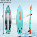 Tabla de Paddle Surf Hinchable (SUP), con Asiento de Kayak y Doble Remo, Kit Completo, 330x76x15 cm, hasta 150 kg, Verde Menta