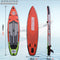 Tabla de Paddle Surf Hinchable (SUP), con Asiento Kayak y Doble Remo Ajustable, 330x76x15 cm, hasta 150 kg, Roja