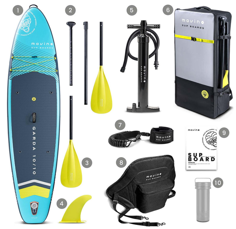 Movino Garda Allround Set de Tabla de SUP Hinchable, 10'10" / 330 cm