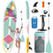 GYMMALL Tabla de Paddle Surf Hinchable (SUP) para Todos los Niveles, con Diseño Ancho y Antideslizante, Kit de Accesorios Premium