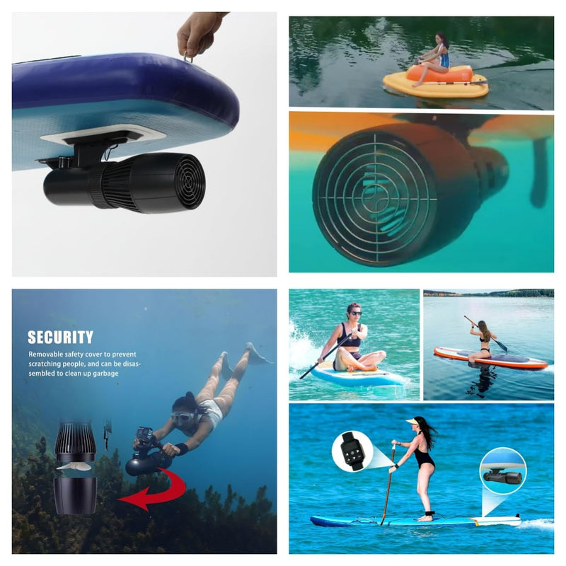 Patinete Subacuático Eléctrico 500W, 10 Velocidades, para Buceo y Surf, hasta 40 m de Profundidad