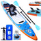 Tabla de Paddle Surf Hinchable (SUP), con Asiento de Kayak y Doble Remo, Kit Completo, 330x76x15 cm, hasta 150 kg