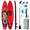 FEATH-R-LITE Tabla de Paddle Surf Hinchable (SUP), Kit Completo con Remo Ajustable, Bomba y Mochila