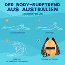 Woodsandwaves Tabla de Surf de Mano (Handplane), de Madera Dura a Prueba de Roturas, con Bolsa, para Principiantes y Profesionales
