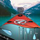 Tabla de Paddle Surf Hinchable (SUP), con Asiento Kayak y Doble Remo Ajustable, 330x76x15 cm, hasta 150 kg, Roja