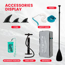 FunWater Tabla de Paddle Surf Hinchable (SUP), Kit Completo con Remo Ajustable, Bomba, Mochila y 3 Aletas