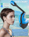 Lamker Máscara Snorkel Cara Completa Plegable, 180° Panorámica, con Soporte de Cámara y Antivaho