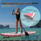 TIGERXBANG Defender-Pro Tabla de Paddle Surf Hinchable, con Asiento Kayak y Remo Doble Uso, 320x82x15 cm, Rosado