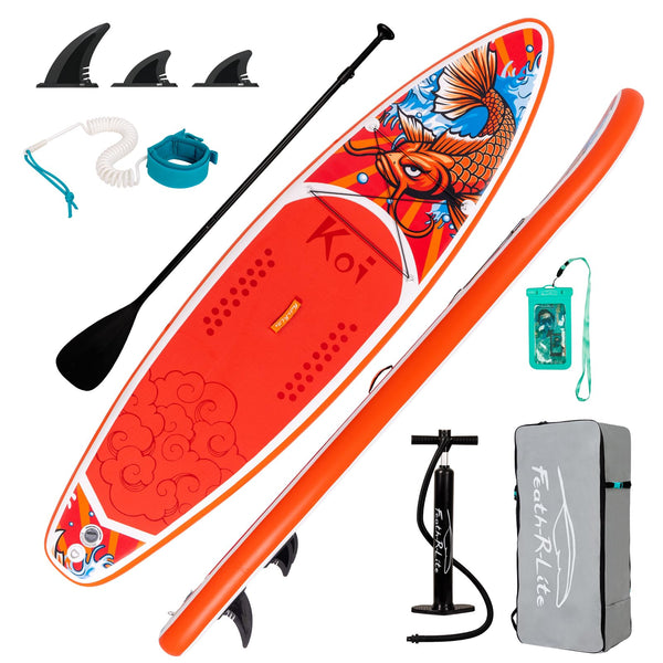 FunWater Tabla de Paddle Surf Hinchable (SUP), Kit Completo con Remo Ajustable, Bomba, Mochila y 3 Aletas