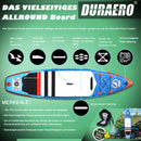 Tabla de Paddle Surf Hinchable (SUP), con Asiento de Kayak y Doble Remo, Kit Completo, 330x76x15 cm, hasta 150 kg