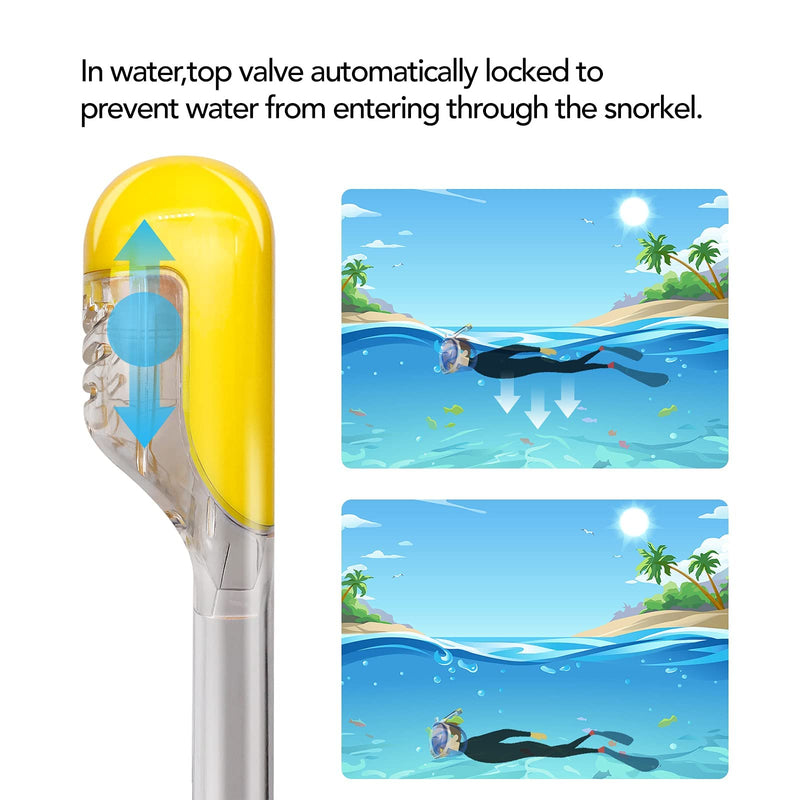 Máscara de Snorkel de Cara Completa, Visión 180°, Antivaho y con Soporte para Cámara, para Adultos y Niños