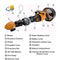 Seascooter Submarino de 500W para Buceo y Piscina