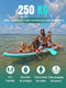 Niphean Tabla de Paddle Surf Hinchable Extra Grande, para 2-3 Personas, Kit Completo para Principiantes, para Familia y Adultos