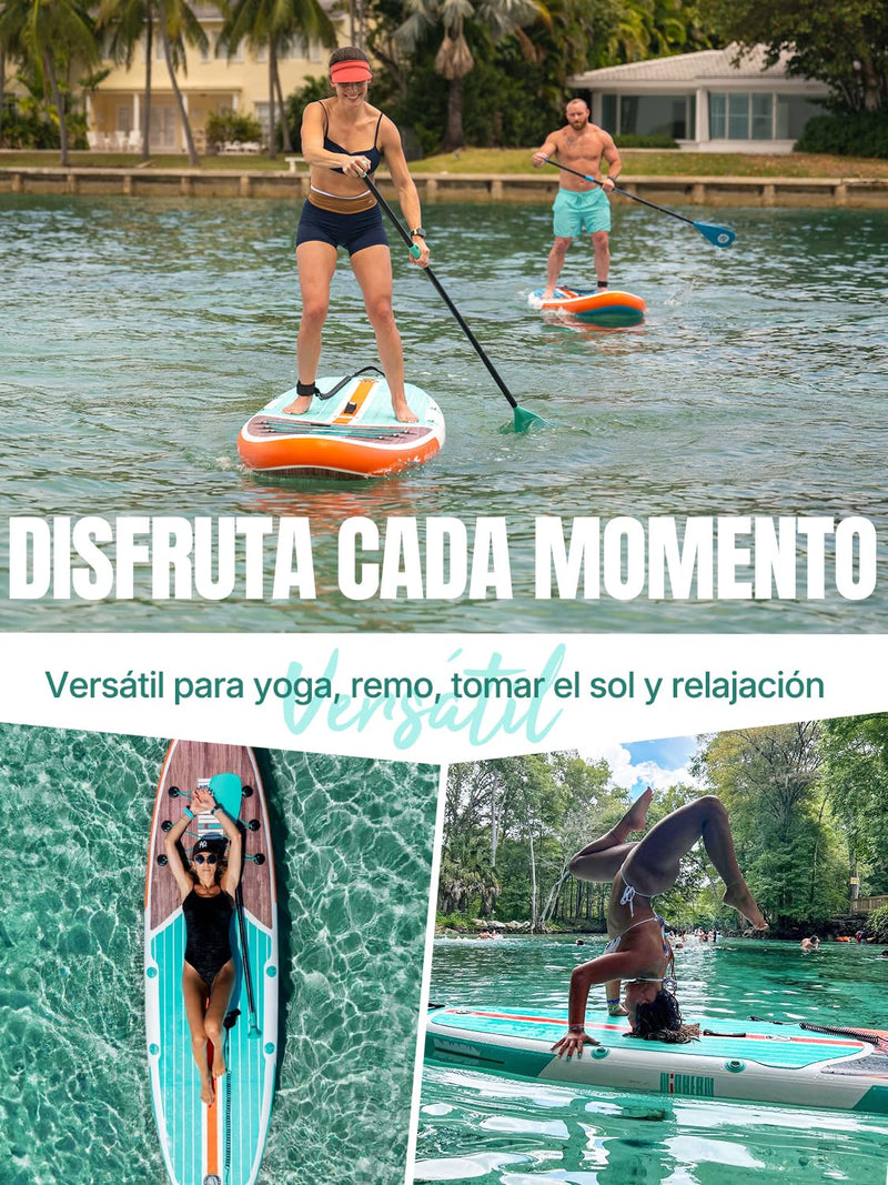 Niphean Tabla de Paddle Surf Hinchable (SUP) para 2 Personas, con Asiento, Kit Completo, 320 cm, hasta 200 kg