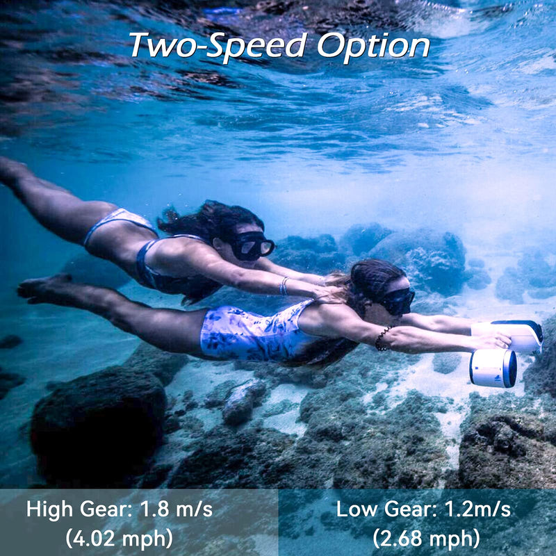 sublue WhiteShark Mix Pro Patinete Subacuático con Motores Duales, Soporte de Cámara, para Niños y Adultos, Negro