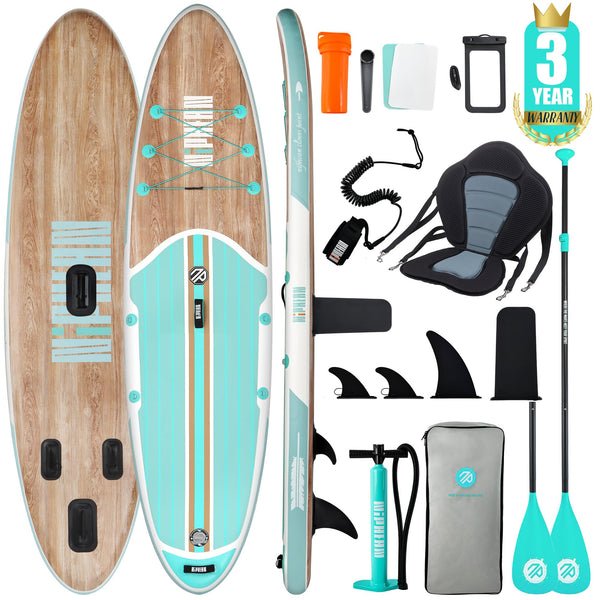 Niphean Tabla de Paddle Surf Hinchable (SUP) para 2 Personas, con Asiento, Kit Completo, 320 cm, hasta 200 kg