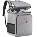 Lifewit Mochila Nevera Térmica 26L (34 Latas), Portátil para Playa, Camping y Picnic, Gris