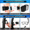 IEEILULU Kit de Snorkel para Adultos (7 Piezas), Máscara Antivaho, Aletas Ajustables, con Bolsa, Negro, Talla S/M