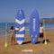 HUIIKE Tabla de Paddle Surf Hinchable (SUP), Kit Completo con Remo Ajustable, Estable y Resistente, 305x84x15 cm, hasta 130 kg