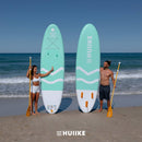 HUIIKE Tabla de Paddle Surf Hinchable (SUP), Kit Completo, 305x84x15 cm, hasta 130 kg