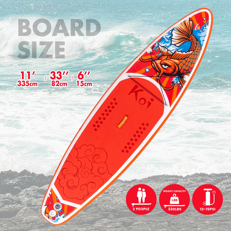 FunWater Tabla de Paddle Surf Hinchable (SUP), Kit Completo con Remo Ajustable, Bomba, Mochila y 3 Aletas