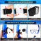 IEEILULU Kit de Snorkel para Adultos (7 Piezas), Máscara Antivaho, Aletas Ajustables, con Bolsa, Azul, Talla S/M