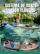 Niphean Tabla de Paddle Surf Hinchable Extra Grande, para 2-3 Personas, Kit Completo para Principiantes, para Familia y Adultos