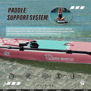 TIGERXBANG Defender-Pro Tabla de Paddle Surf Hinchable, con Asiento Kayak y Remo Doble Uso, 320x82x15 cm, Rosado