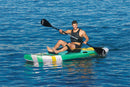 Bestway Freesoul Tech 65310 Tabla de Paddle Surf Hinchable (SUP), Kit Completo con Remo de Aluminio, Bomba y Bolsa, Blanco/Verde
