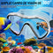 IEEILULU Kit de Snorkel para Adultos (7 Piezas), Máscara Antivaho, Aletas Ajustables, con Bolsa, Negro, Talla S/M