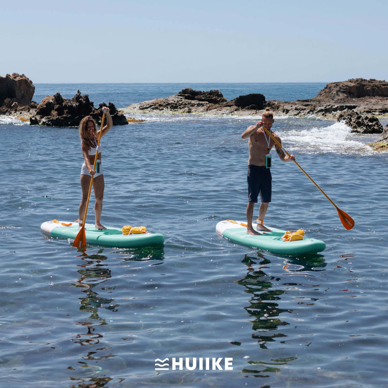 HUIIKE Tabla de Paddle Surf Hinchable (SUP), Kit Completo, 305x84x15 cm, hasta 130 kg