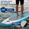 SereneLife Tabla de Paddle Surf Hinchable (ISUP), Cubierta Antideslizante, Incluye Aleta y Estuche, para Adultos y Jóvenes