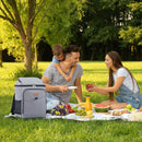 Lifewit Mochila Nevera Térmica 26L (34 Latas), Portátil para Playa, Camping y Picnic, Gris