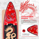 FEATH-R-LITE Tabla de Paddle Surf Hinchable (SUP), Kit Completo con Remo Ajustable, Bomba y Mochila